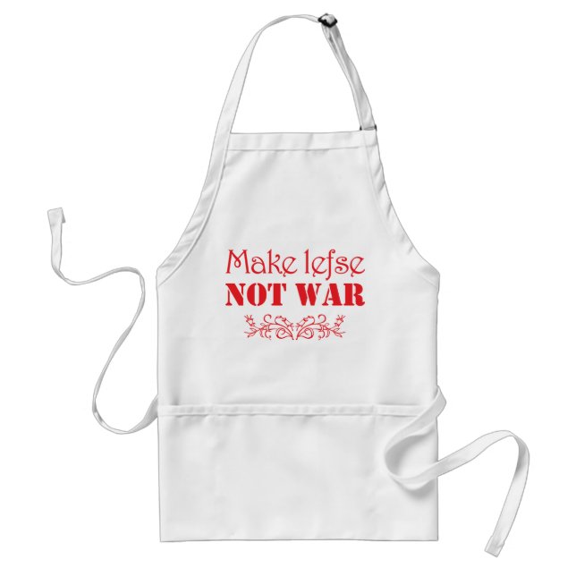 Make Lefse Not War apron (Front)