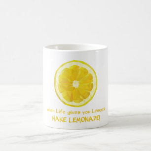 Make lemonade motivational mug. coffee mug