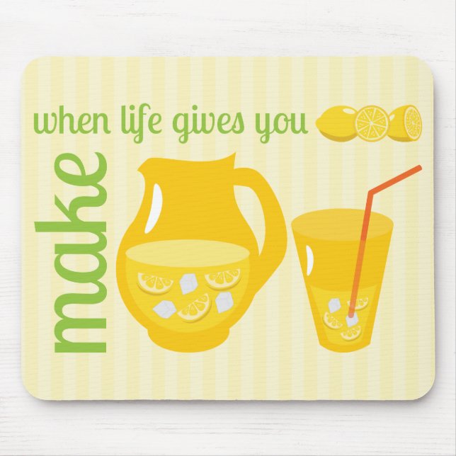 Make Lemonade Mouse Mat (Front)