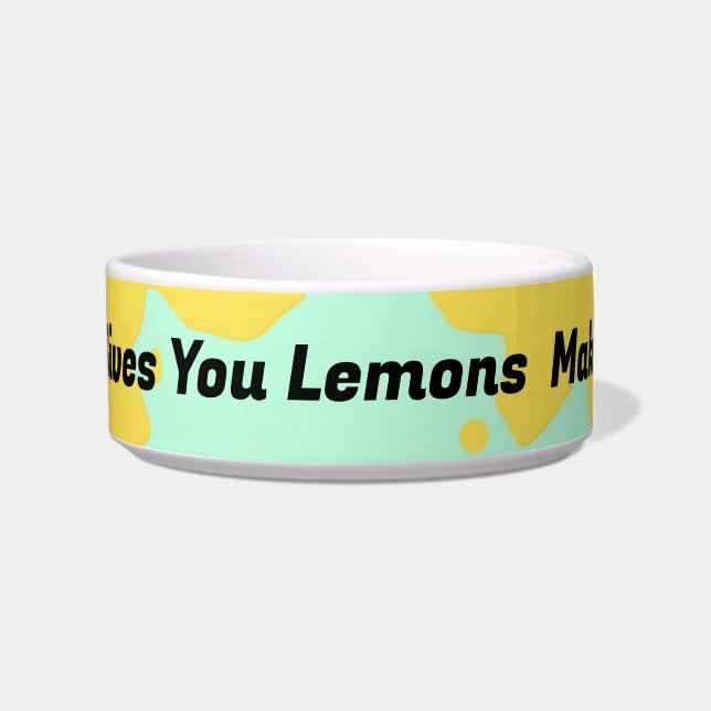 Make Lemonade Pet Bowl (Front)