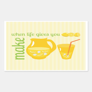 Make Lemonade Rectangular Sticker