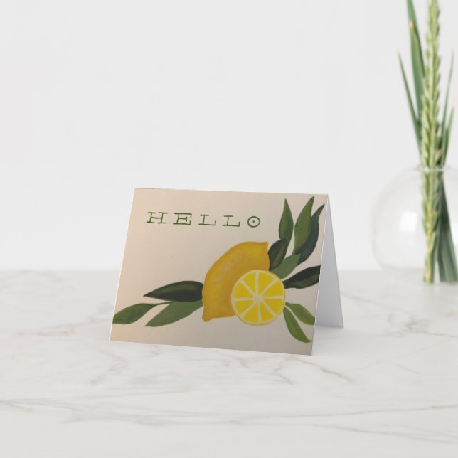 Make Lemonade Thank You Card (Front)