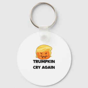 Make Liberals Cry Again Trumpkin Halloween Key Ring
