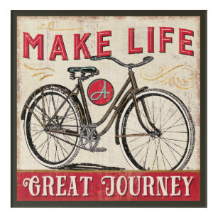 Make Life a Great Journey Quote Acrylic Wall Art
