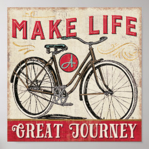 Make Life a Great Journey Quote Poster