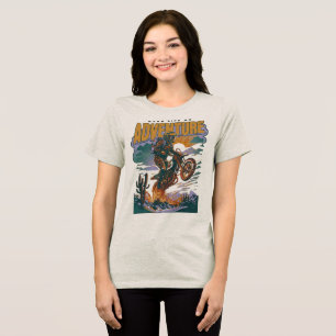 Make Life an Adventure –Bike Rider Tri-Blend Shirt