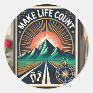 Make Life Count Classic Round Sticker