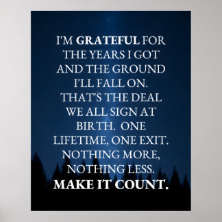 Make Life Count Poster
