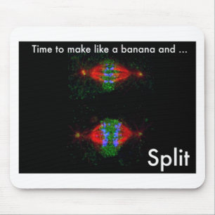 Make like a banana and ... split. mouse mat