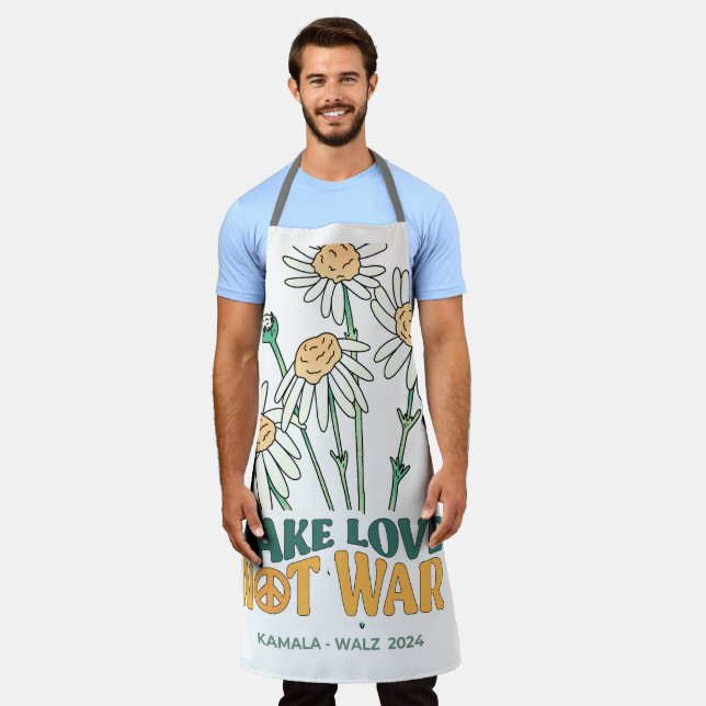 Make Love Not War. Kamala Harris Apron (Worn)