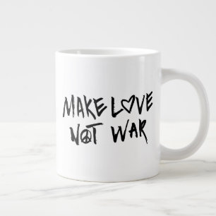 Make Love Not War Large Coffee Mug