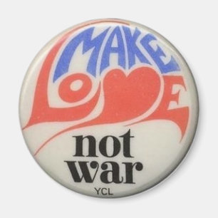 Make Love Not War Magnet
