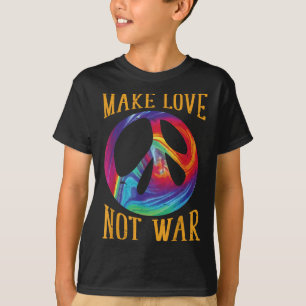 Make Love Not War - Peace Symbol Sign T-Shirt