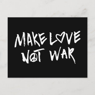 Make Love Not War Postcard