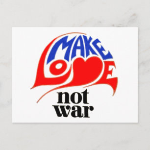Make Love Not War Postcard