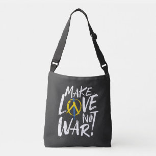 Make Love Not War Support Ukraine  Crossbody Bag