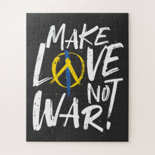 Make Love Not War Support Ukraine Jigsaw Puzzle