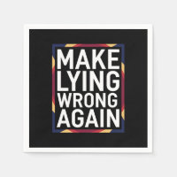 Make Lying Wrong Again Gift Resist Anti-Trump
