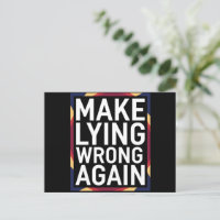 Make Lying Wrong Again Gift Resist Anti-Trump