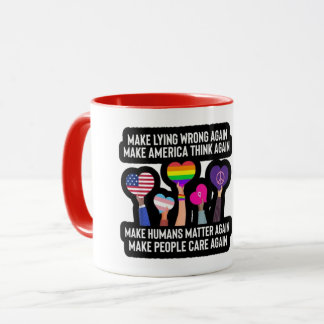 make lying wrong again mug
