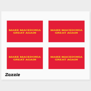 Make Macedonia Great Again Rectangular Sticker