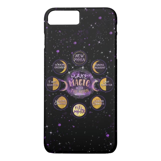 Make Magic With The Moon Lunar Cycles Phases Case-Mate iPhone Case (Back)