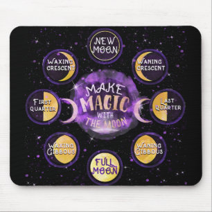 Make Magic With The Moon Lunar Cycles Phases Mouse Mat