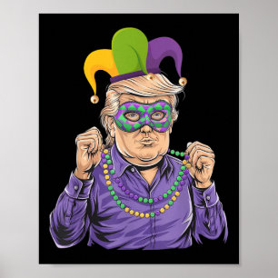 Make Mardi Gras Great Again Fun Mardi Gras Men Wom Poster