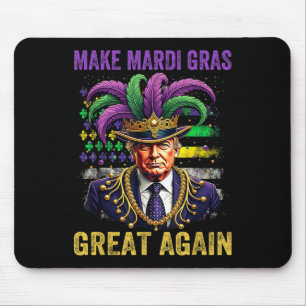 Make Mardi Gras Great Again Funny Mardi Gras Trump Mouse Mat