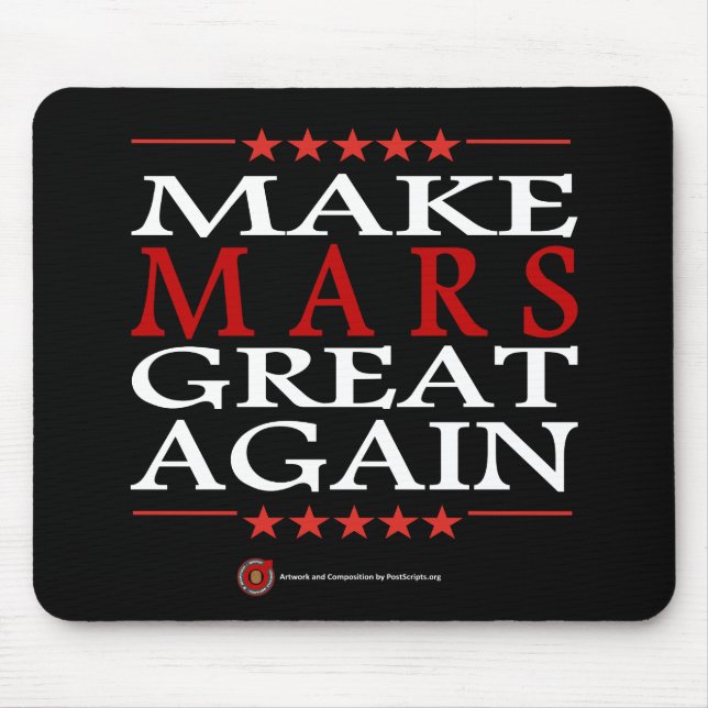 Make Mars Great Again Mouse Mat (Front)
