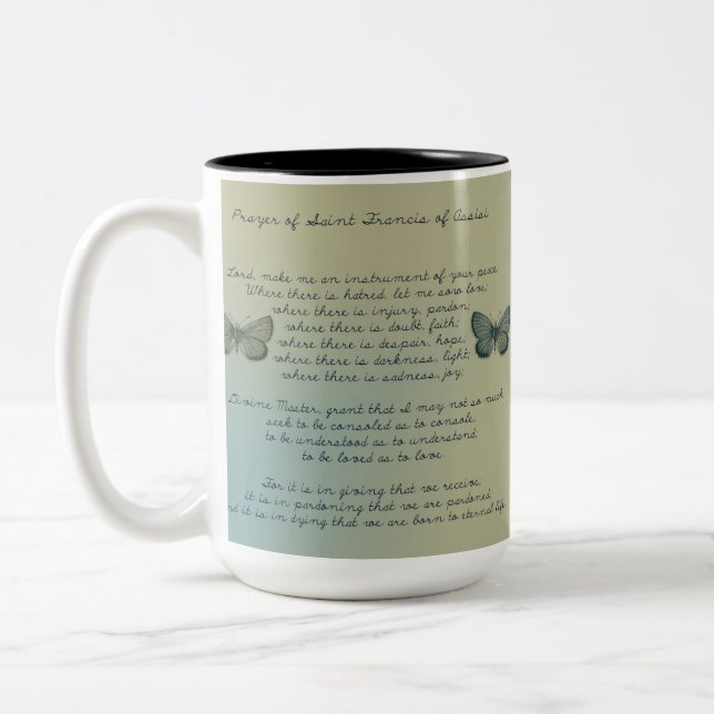 Make Me An Instrument Two-Tone Coffee Mug (Left)