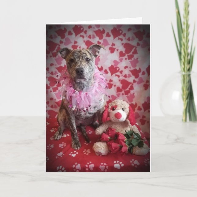 MAKE ME "HAPPY" AND SAY YOU'LL BE MY VALENTINE HOLIDAY CARD (Front)