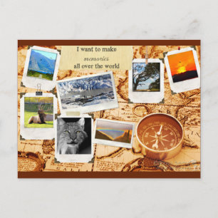 Make Memories Map Postcard
