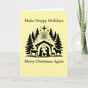Make Merry Christmas Again Card Christian Faith