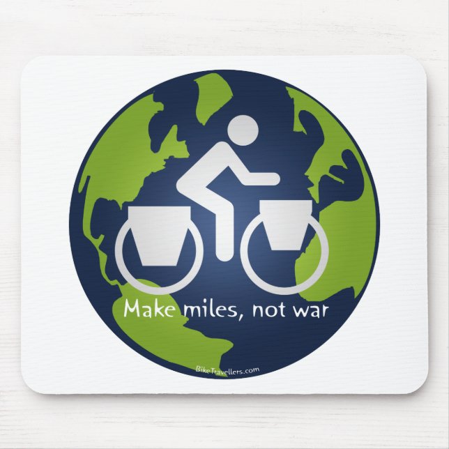 Make miles, not war mouse mat (Front)