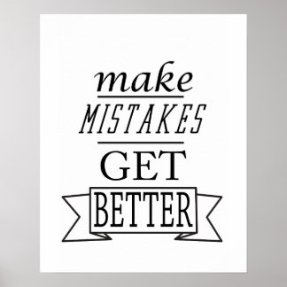make mistakes get better poster