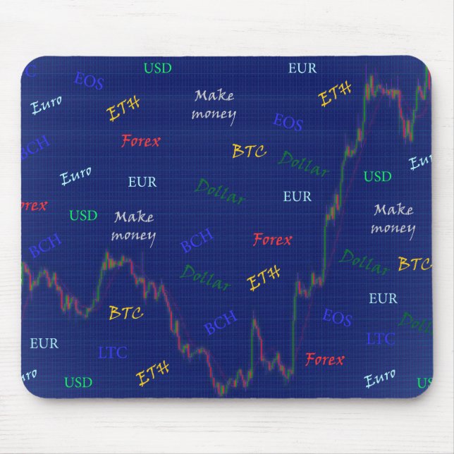 Make Money on the Forex Market Mouse Mat (Front)