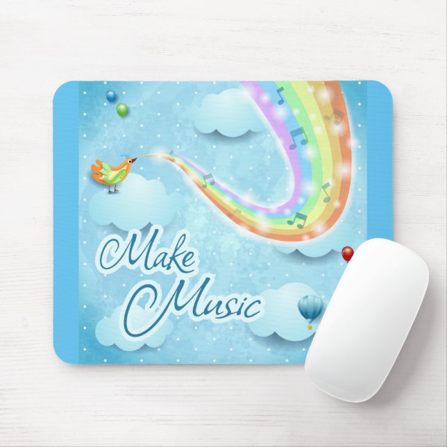 Make music, digital art mouse mat (With Mouse)