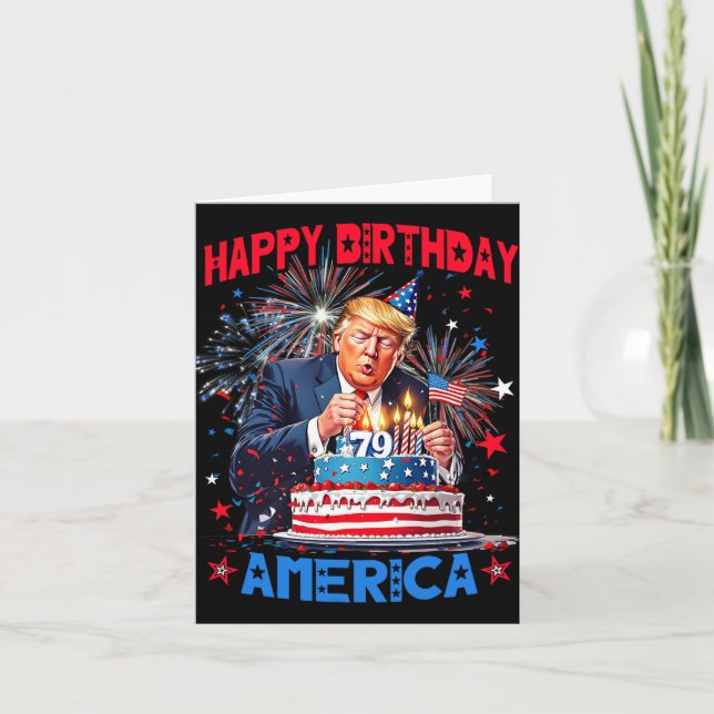 Make My Birthday Great Again  Card (Front)