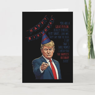Make My Birthday Great Again Donald Trump Happy Bi Card