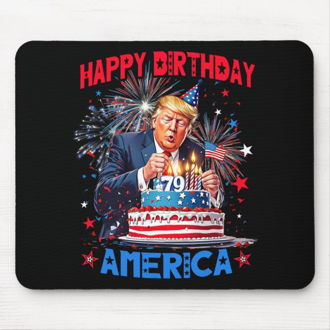 Make My Birthday Great Again  Mouse Mat (Front)
