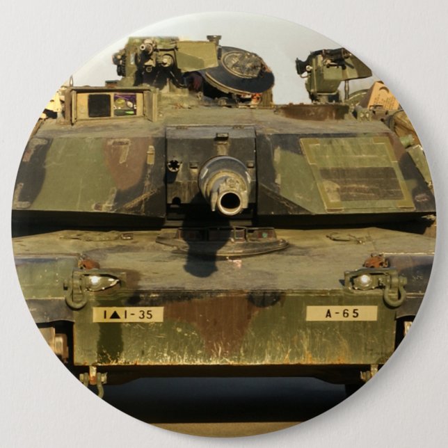 Make My Day M1A1Abrams MBT 6 Cm Round Badge (Front)