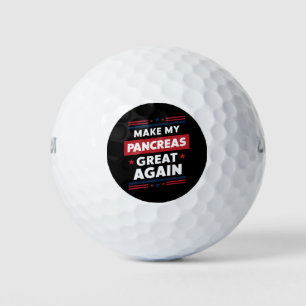 Make My Pancreas Great Again Diabetes Awareness Golf Balls
