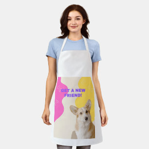 Make new friend design apron