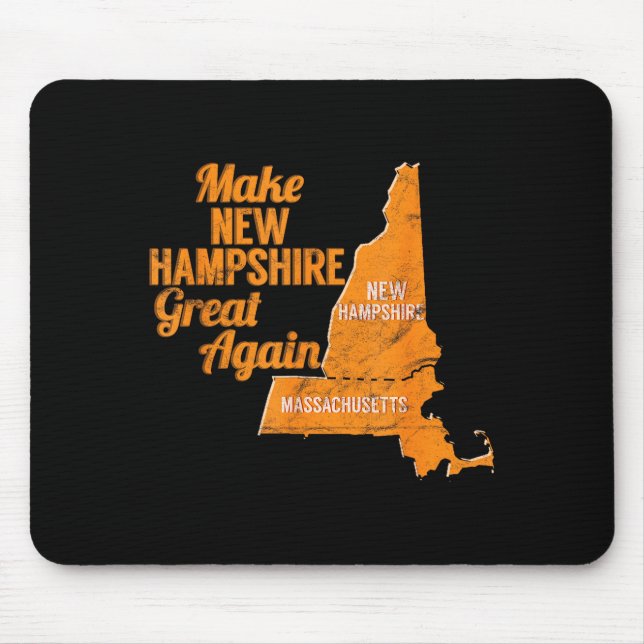 Make New Hampshire Great Again Build A Wall  Mouse Mat (Front)