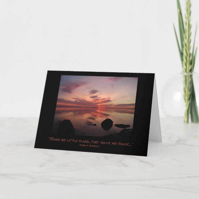 "Make No Little Plans" Invitation (Front)