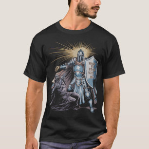 Make No Peace With Evil Archangel Michael Jesus T-Shirt