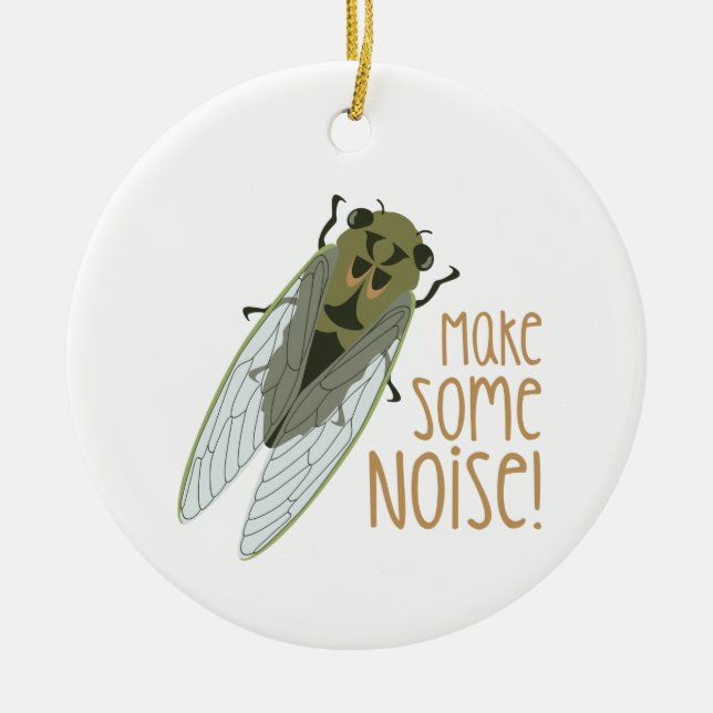 Make Noise! Ceramic Tree Decoration (Front)