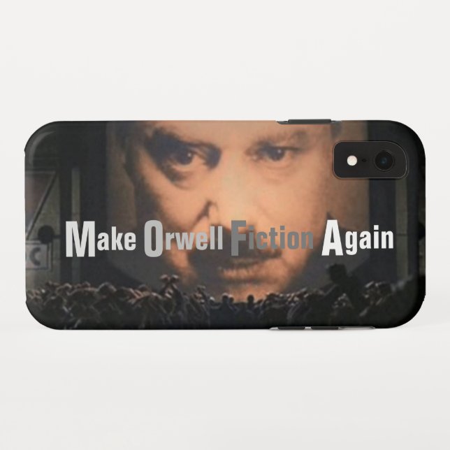 Make Orwell Fiction Again Case-Mate iPhone Case (Back (Horizontal))