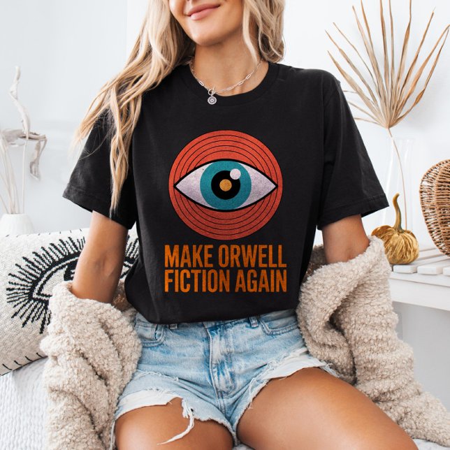 Make Orwell Fiction Again Mid Century Evil Eye T-Shirt (Creator Uploaded)